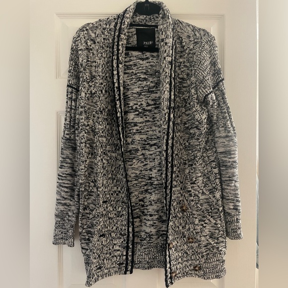 Volcom Black and White Women's Cardigan - Picture 1 of 4